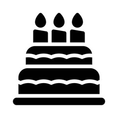 wedding dessert glyph icon