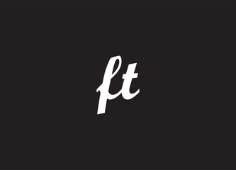 FT letter logo and initial logo design