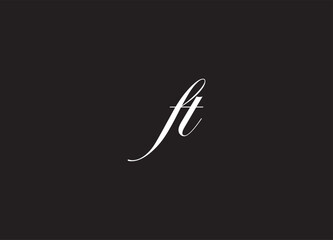 FT letter logo and initial logo design