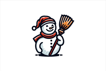 Snowman vector illustration. Snowman Icon Vector Illustration. Snowman Silhouette Vector Illustration.