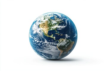 Obraz premium earth globe isolated on white background
