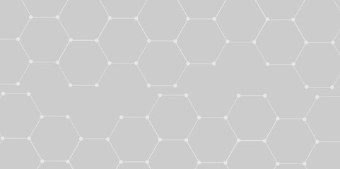 Abstract elegant background white line texture. Abstract gray geometric overlapping hexagon pattern abstract futuristic background design. data concept, poster, flyer, wallpaper vector illustration