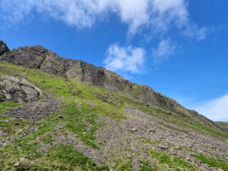 Cliffs and rocks in Ireland, vivid Irish landscape background