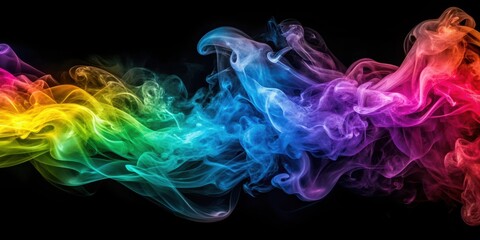 Abstract background of colorful smoke swirls , abstract, colorful, smoke, art, background, texture, swirls, vibrant, vibrant