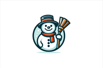 Snowman vector illustration. Snowman Icon Vector Illustration. Snowman Silhouette Vector Illustration.