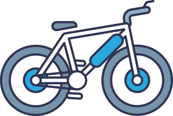 Illustration of an electric bicycle highlighting its battery and frame design.