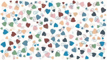 SEAMLESS HAND DRAWN DOODLE LINES SHAPES PATTERN TEXTURE COLORFUL TEMPLATE ABSTRACT BACKGROUND TRENDY DESIGN VECTOR