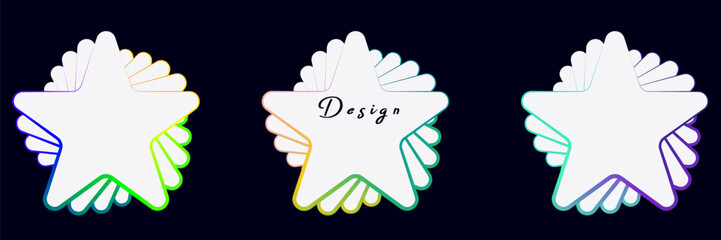 Vector 3D abstract background with paper cut shapes. Colorful carving art, 3D abstract love frame, love, abstract wave line