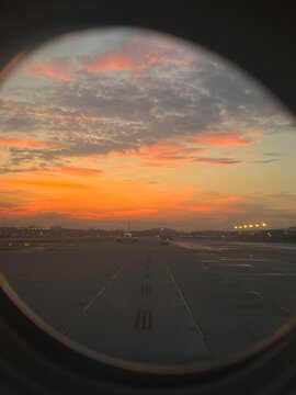 Gorgeous Airport Sunset View