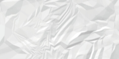 Abstract white crumpled paper texture. White wrinkled paper texture. White paper texture. White crumpled and top view textures can be used for background of text or any contents.