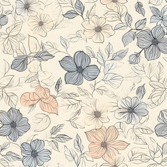 Hand-drawn 2D Doodle Tile and Carpet Patterns with White Borders &ndash; Geometric, Floral, and Abstract Designs