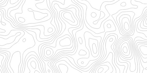 Seamless Lines map seamless topographic contour lines vector pattern. Geographic map and topographic contours map background. Vector illustration. White wave paper reliefs texture background.	
