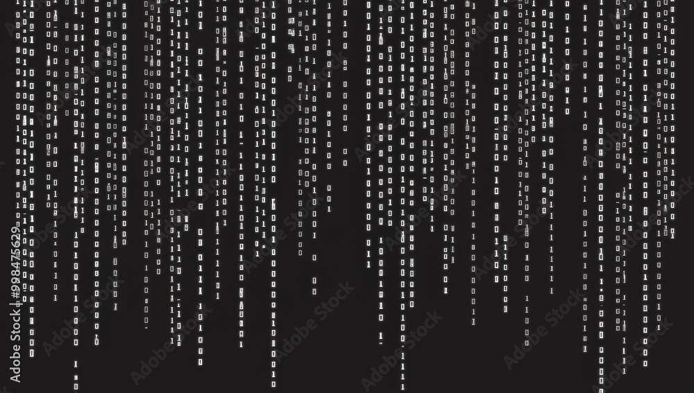 Poster a seamless no error black and white tv signal transmission static noise pattern television screen ti