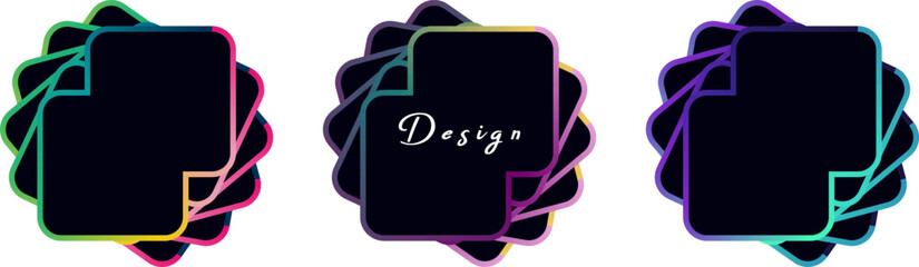 Vector 3D abstract background with paper cut shapes. Colorful carving art, 3D abstract love frame, love, abstract wave line