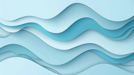 Fototapeta premium Abstract wallpaper background with smooth and curved lines created by folding paper in the shape of waves