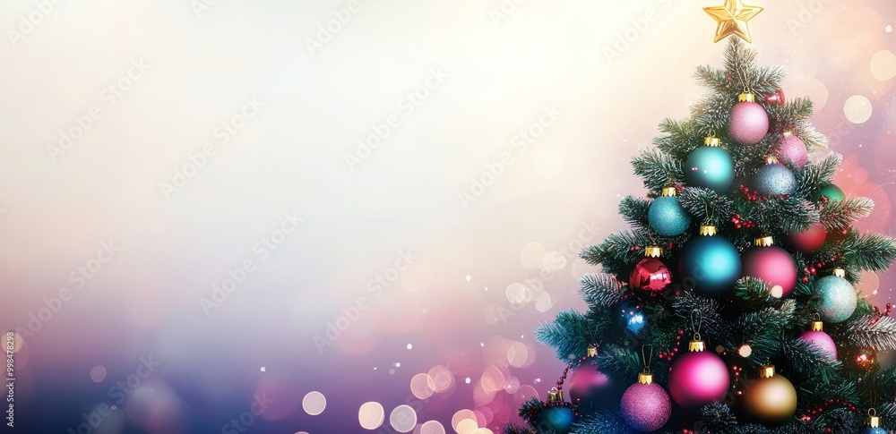 Poster decorated borders with a wide text in the middle isolated against a white background
