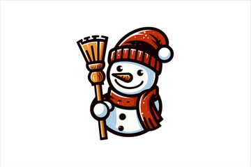 Snowman vector illustration. Snowman Icon Vector Illustration. Snowman Silhouette Vector Illustration.