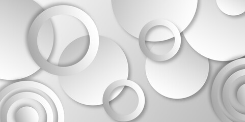 Abstract lines pattern technology on gray gradients background. Modern gray abstract vector long banner background. Vector illustration abstract graphic design banner pattern background template.