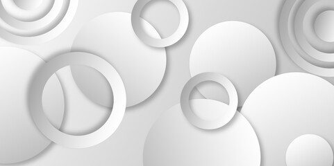 Abstract lines pattern technology on gray gradients background. Modern gray abstract vector long banner background. Vector illustration abstract graphic design banner pattern background template.