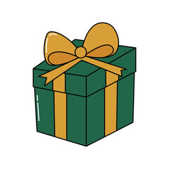 gift box present with ribbon design vector template