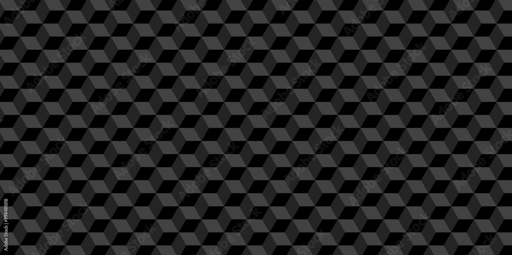 Poster seamless triangles shape mosaic backdrop art texture vector cube. abstract black and gray geometric 