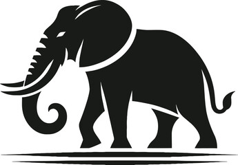 elephant silhouette vector