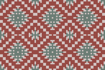 Aztec Ethnic Floral Patternfolk Embroidery, Aztec Geometric Ornament Print. Design for Carpet, Wallpaper, Clothing, Wrapping, Fabric