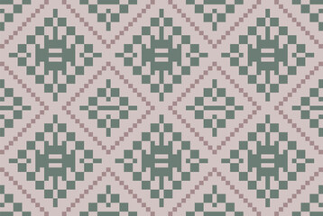 Fototapeta premium Saree Floral Arabic Patternfolk Embroidery, Aztec Geometric Ornament Print. Design for Carpet, Wallpaper, Clothing, Wrapping, Fabric