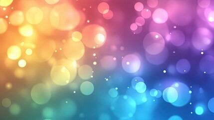 Obraz premium Vibrant chromatic abstraction with bokeh light effects for creative design.