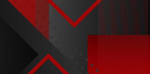 Modern black and red abstract background. Abstract background with modern contrast color for presentation design. Vector illustration design for business, texture, slide, magazine, and PowerPoint. 