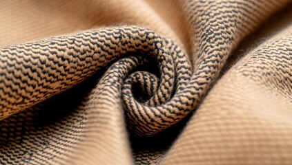 Fototapeta premium Close-up shot of cashmere fabric texture and pattern highlighting softness