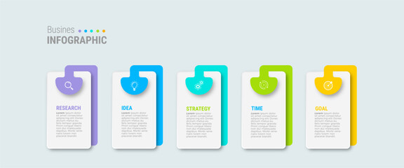 Steps infographic design template