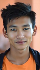Obraz premium portrait of an attractive Cambodian young man