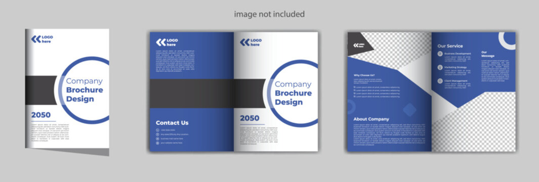  Creative Bifold Brochure Design Template.