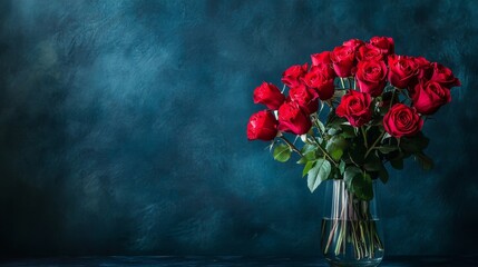 A bouquet of red roses HD 8K wallpaper stock photograph