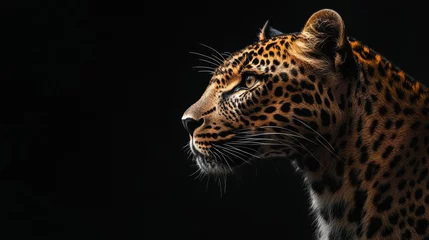 Poster Leopard HD wallpaper stock photo 8K