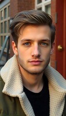 Fototapeta premium portrait of an attractive Danish young man