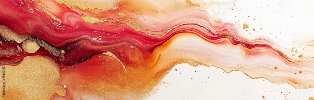 Poster an abstract red marble texture pattern made of stackable tiles that can be used as a background or w