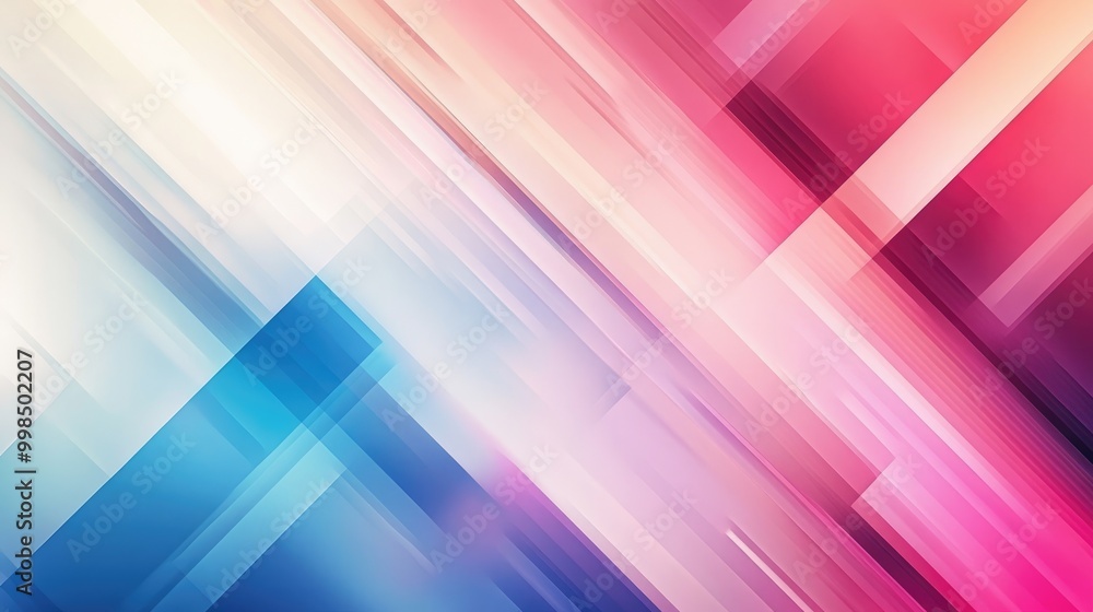 Poster an abstract geometric background with gradient colors, perfect for use in digital media and graphic 