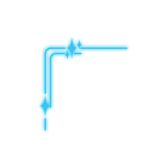 Modern, elegant corner borders. Y2K style border decoration