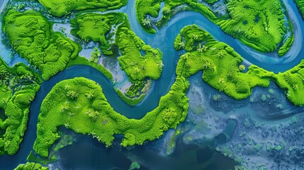 drone view aerial nature landscape