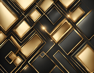 Simple golden black modern luxury background 