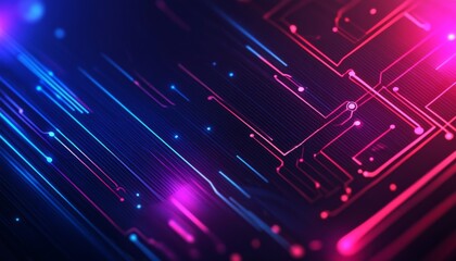 Abstract digital background. Digital network background. Technology background. Abstract background with digital particles.