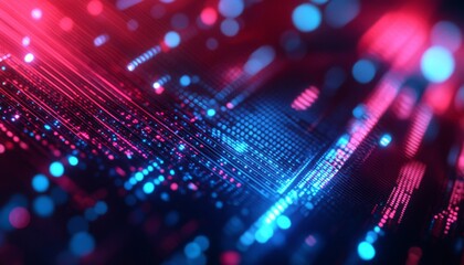 Abstract digital background. Digital network background. Technology background. Abstract background with digital particles.