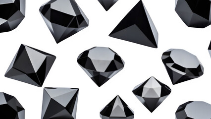 raw black diamond gem