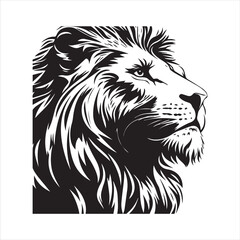 lion head isolated on white,head, lion, animal, vector, cartoon, wild, illustration, tattoo, cat, wolf, dog, mammal, mascot, face, isolated, black, silhouette, symbol, art, white, nature, animals, 