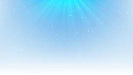 Blue Light Shining with Sparks, Isolated on White Background, Vector Illustration