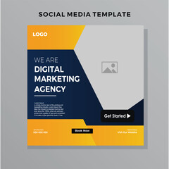 Digital business marketing social media post & web banner corporate business marketing
social media post and web design template