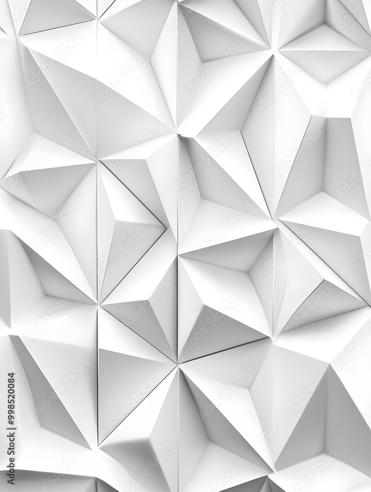 Poster minimalist abstract geometric pattern with repeating triangle wall art design