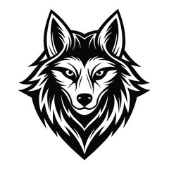 Wolf animal isolated logo icon vector design